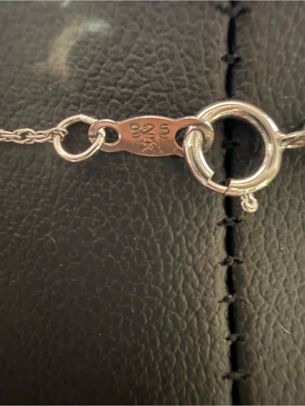 925 Sterling Silver Infinity Pendant Necklace with Diamond Accents - Picture 4 of 10